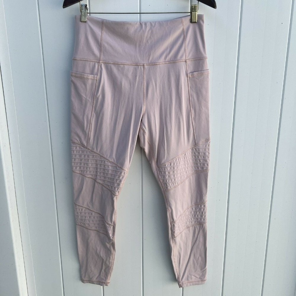 Athleta Inclination Moto Orchid Pink Tight Leggings Large